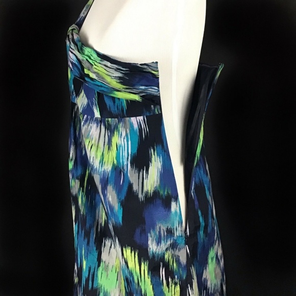 🦋LOFT One Shoulder Cotton Silk Blend Dress 6P - Picture 6 of 8